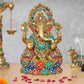 Brass Lord Ganesha Idol (Height 13 Inch)