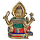 Brass Lord Ganesha Idol Statue Figurine Showpiece Home Office Temple Decorative Item Multicolour Height 13 Inches