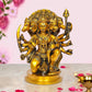 Brass Panchmukhi Hanuman Idol Figurine Hanuman ji Decorative Showpiece Home Office Temple Best Gift Item (Height 11 Inch)