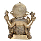 Brass Ganesha Brass Statue Idol for Home Decor Office Mandir | Height : 15.5 inch