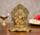 AONA Metal Goddess Saraswati Maa Seated Idol 