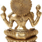 Brass Goddess of Wealth Lakshmi Maa Height 9.5 inches