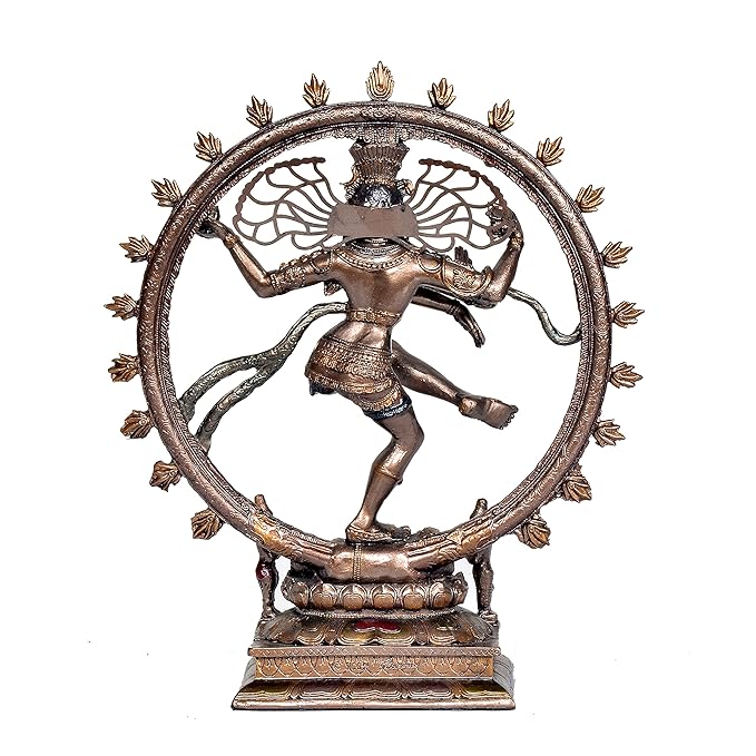 Polyresin Nataraja Shiva Idol Sculpture Statue, Height: 10 inch