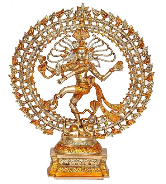 Brass Natraj Lord Shiva Dancing Natraj Brassl Idol Statues (Height: 27 inch)