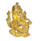 Ganesha Statue Ganesh Idol Brass for Living Room Office Murti Showpiece Religious Temple (Height:8.5")