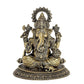 Fine Brass Lord Ganesha Ganpati Idol Vinayak Religious Statue Murti (Height: 4.5 Inch)