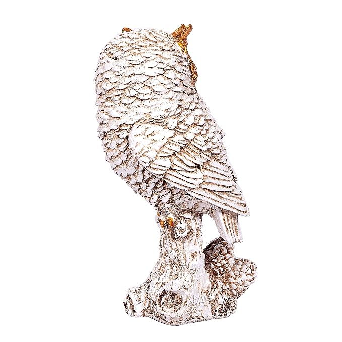 Polyresin Owl for Home Decor Height 8.5 Inch