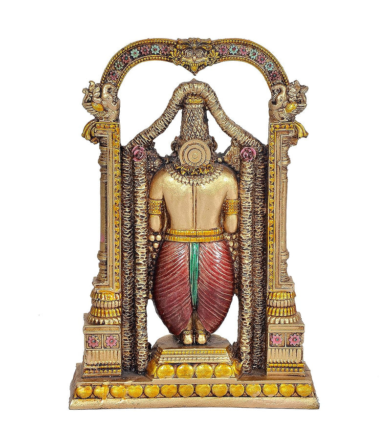 Cold Cast Resin Tirupati Balaji Idol for Pooja (Height 8 inch)