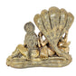 Fine Brass Maa Lakshmi with Lord Vishnu On Sheshnag Idol Statue for The Puja Temple at Home in Brass - (Height 5 Inch)