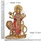 Resin Standing Durga Maa with Lion Idol Hindu Goddess Sherawali MATA Murti MATA Rani Statue Figurine Home Temple (Height: 11 Inch)