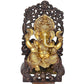 Lord Ganesh Murti Ganesha Idol Ganpati Bhagwan Brass Statue for Home Entrance Good Luck Vastu Decoration Height : 13.5 Inch