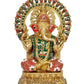 Brass Lord Ganesha Ganpati Idol Vinayak Religious Statue Brass Murti Multicolor (Height 14 Inch)