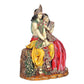 POLYRESIN ColdCast Bonded Bronze Radha Krishna Murti Idol Statue for Home Office Shop, Height : 6.75