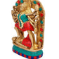 Goddess Maa Kali Brass Statue, Size : 6.5 Inches Height X 4.5 Inches Wide X 1.5 Inches Depth