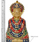 Brass Baba Khatu Shyam ji Idol Statue Showpiece for Home Decor and Pooja Decoration (Height: 11.5 Inch)