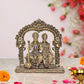 Bronze Statue of Maa Lakshmi Idol and Vishnu Religious Statue on Carved Frame with Kirtimukha for Home Decor Mandir Puja Temple (Height 5 Inch)