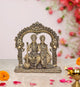 Bronze Statue of Maa Lakshmi Idol and Vishnu Religious Statue on Carved Frame with Kirtimukha for Home Decor Mandir Puja Temple (Height 5 Inch)