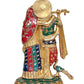 Brass Radha Krishna Idol Statue with Peacock for Home Decor Temple | Height : 11.5 inches