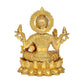 Laxmi Idol Brass Statue Murti Goddess Maha Laxmi Lakshmi Goddess Statue Lakshmi Idol for Home Puja Golden Brass (Height: 9 Inches)