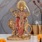 Resin Standing Durga Maa with Lion Idol Hindu Goddess Sherawali MATA Murti MATA Rani Statue Figurine Home Temple (Height: 11 Inch)