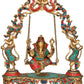 Brass Lord Ganesha Idol On a Swing Height 18 inches