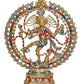 Brass Natraj Lord Shiva Dancing Natraj Brassl Idol Statues Multicolor (Height: 24 inch)