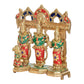 Brass Ram Darbar with Sita Lakshman Hanuman Statue, for Home Decor Pooja Mandir (Height : 7.5 Inch)