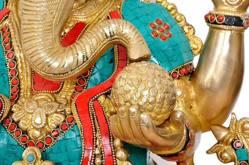 Brass Big Ganesha Statue (Height 20 Inch)