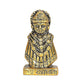 Idol Khatu Shyam Ji Decorative Showpiece Height 3 inch (Metal, Gold)