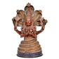 Brass Patanjali Statue - Handcrafted Sage Patanjali Idol for Home Decor and Yoga Studio - Yoga Guru Figurine (Height 15 Inch)