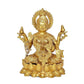 Laxmi Idol Brass Statue Murti Goddess Maha Laxmi Lakshmi Goddess Statue Lakshmi Idol for Home Puja Golden Brass (Height: 9 Inches)