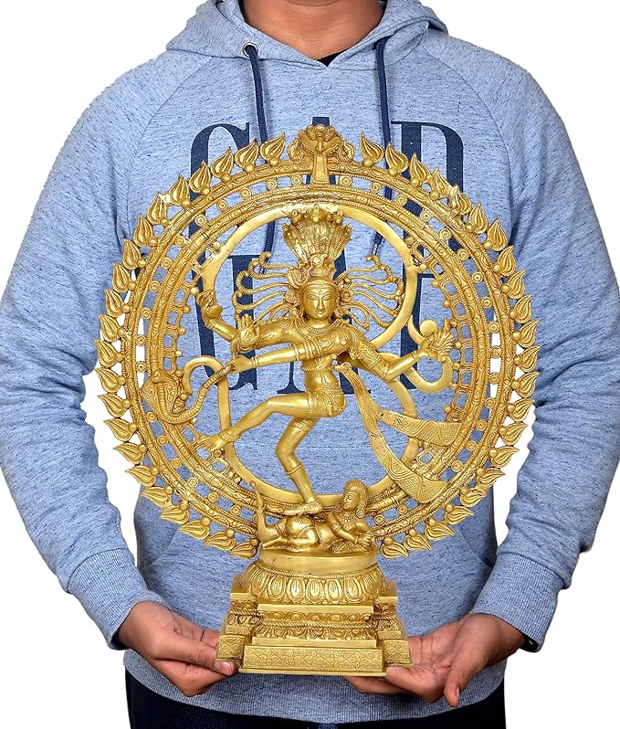 Linatraj Brass Natraj Lord Shiva Dancing Natraj Brassl Idol Statues (Height: 24 ...