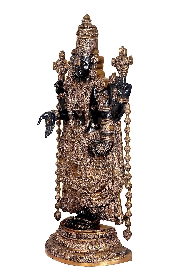 Brass Tirupati Balaji Statue (Height 40 inches)
