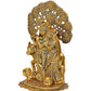 Metal Radha Krishna Golden Idol for Home Decor Height 13" Inch