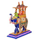 Wooden Elephant Statue Hand Painted for Home Decor Showpiece Gifting Item | Height : 10 inches