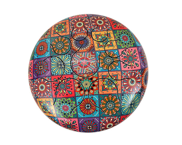 Steel Happy Drum with Rubber Musical Mallet and Travel Bag (Height : 5 inches) MultiColour Entryway Setting