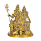 Brass Shiv Parivar Shiva Family Idol Family Religious Statue Height 10 Inch