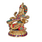 Brass Goddess Saraswati Murti Idol Statue, Height: 9 inches