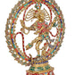 Brass Natraj Lord Shiva Dancing Natraj Brassl Idol Statues Multicolor (Height: 24 inch)