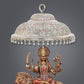 Metal Silver Carved Chattar for God (Height : 7 Inch)