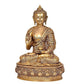 Brass Gautam Buddha Statue in Blessing Pose for Home Decor Temple | Height : 14 inches