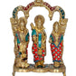 Brass Ram Darbar Statue Shree Ram Ji Sita ji Laxman Hanuman Home Puja Bhagwan Idol Murti for Mandir Temple 11 Inches