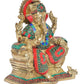 Brass Lord Ganesha Idol Sitting Ganesh Statue Decorative Sculpture for Home Decor Office Mandir Pooja Temple (Height 9.5 Inch)