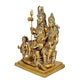 Brass Shiv Parivar Murti Idol Statue Sculpture | Multicolor | Home Décor | Height 15 Inches