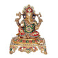 Brass Lord Ganesha Ganpati Idol Statue Murti Figurine Home Office Temple mandir, Height 13 Inches