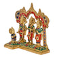 Brass Ram Darbar Brass Statue Idol Ram Darbar, for Home Decor Mandir Pooja (Height : 9.5 Inch)