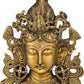 India Goddess Tara Wall Hanging Mask (Tibetan Buddhist Deity) Gold, Standard