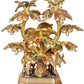 Brass Radha Krishna Statue with Kamdhenu Under The Tree for Home Decor | Height : 18 inches