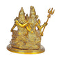 Brass Shiv Parivar Shiva Family Idol Family Religious Statue Height 10 Inch