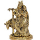 Radha Krishna Murti Statue Idol Brass Statue for Home Decor, Height .10 Inch